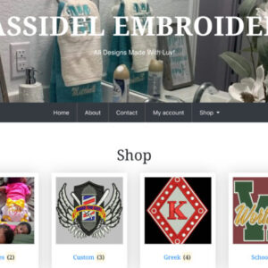 cassidel embroidery website, jcurtismedia