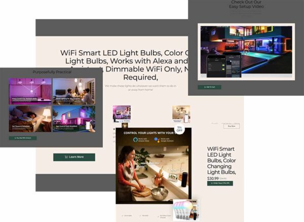 wifi led bulbs website home page, #jcurtismedia