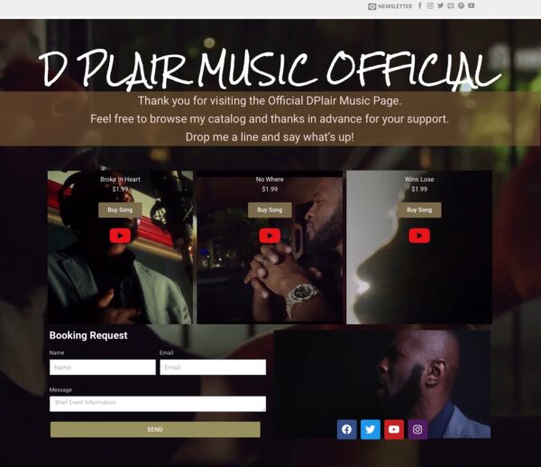 Artist Content Creator Page Cover